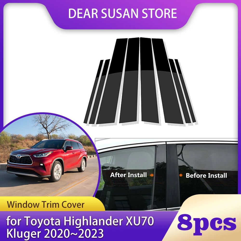 8 шт. Накладка на окно для Toyota Highlander XU70 Kluger XLE Hybrid 2020 ~ 2023 Колонка Стойки стойки Наклейка на дверь Наклейка Аксессуары
8 шт. Накладка на окно для Toyota Highlander XU70 Kluger XLE Hybrid 2020 ~ 2023 Колонка Стойки стойки Наклейка на дверь Наклейка Аксессуары