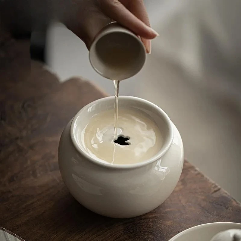 Plant Ash Tea Wash Bowl Handmade Large Tea Washing Jianshui Antique Tea Wash Bowl Writing-brush Washer Chaxi Accessories Craft
Plant Ash Tea Wash Bowl Handmade Large Tea Washing Jianshui Antique Tea Wash Bowl Writing-brush Washer Chaxi Accessories Craft