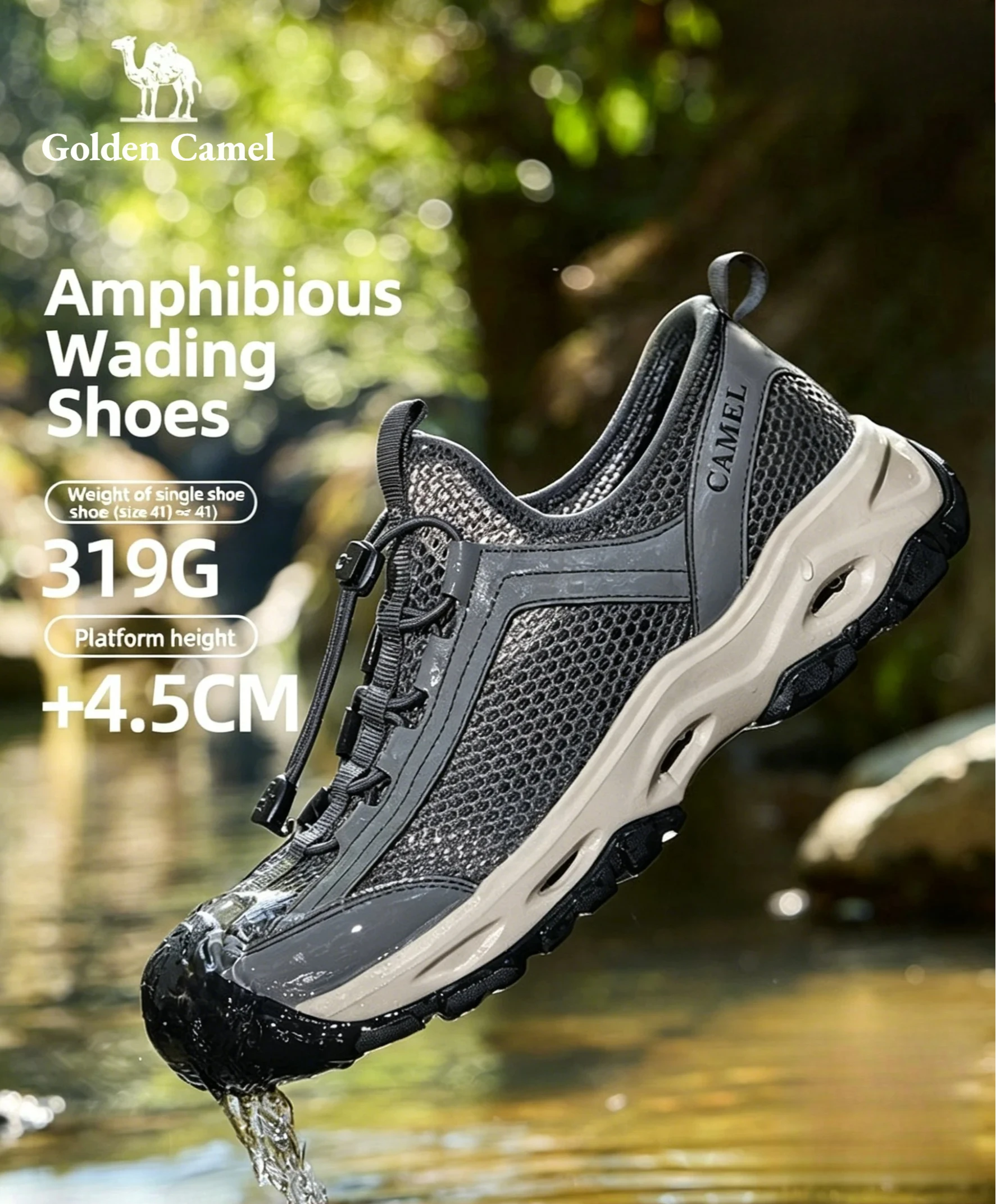Golden Camel Summer Men's Sandals Lightweight Casual Outdoor Beach Holiday Sport Shoes Breathable Wear-Resistant Hiking Sandals
Golden Camel Summer Men's Sandals Lightweight Casual Outdoor Beach Holiday Sport Shoes Breathable Wear-Resistant Hiking Sandals