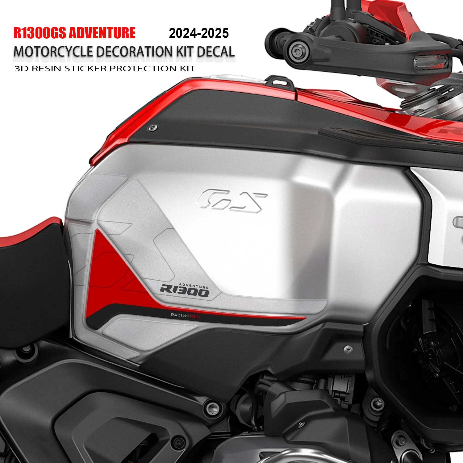 Motorcycle 3D Resin Side Tank Sticker Kit for BMW R1300GS ADV R1300 GS Adventure 2024-2025
Motorcycle 3D Resin Side Tank Sticker Kit for BMW R1300GS ADV R1300 GS Adventure 2024-2025