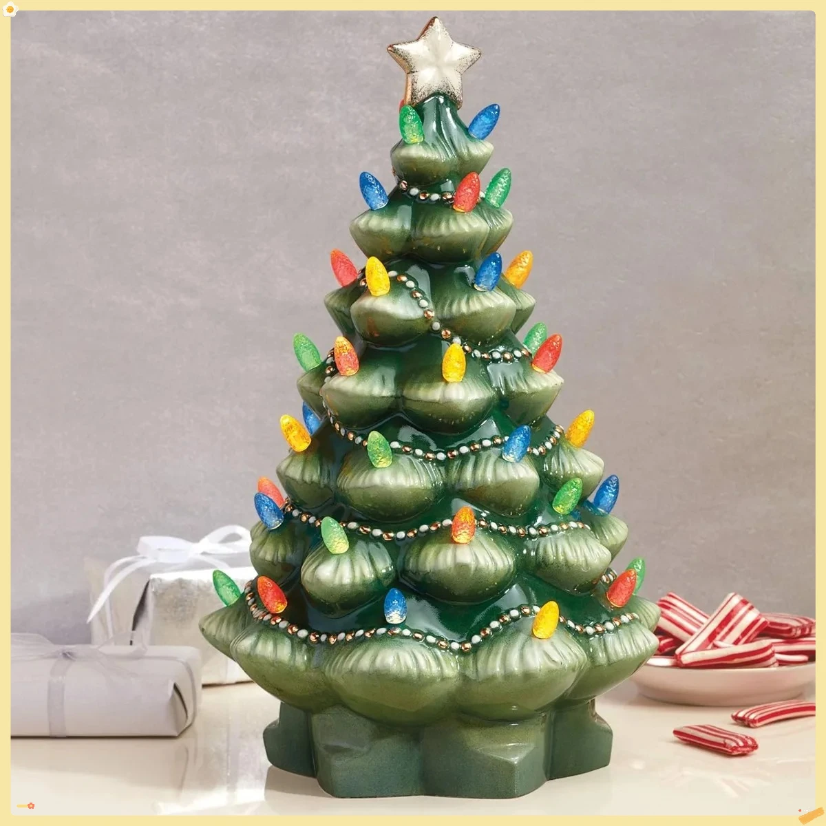 Glowing Green Tree Figurine, Xmas Tabletop Decor for Family, Festive Village & Holiday Mantel Displays.
Glowing Green Tree Figurine, Xmas Tabletop Decor for Family, Festive Village & Holiday Mantel Displays.