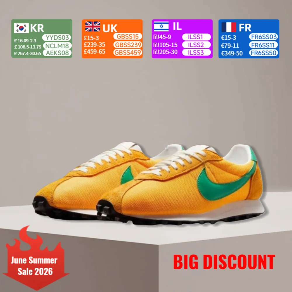 Nike LD-1000 Soft Comfort Cushioning Durable Breathable Low-Top Running Shoes Yellow Unisex Style HJ4687800
Nike LD-1000 Soft Comfort Cushioning Durable Breathable Low-Top Running Shoes Yellow Unisex Style HJ4687800