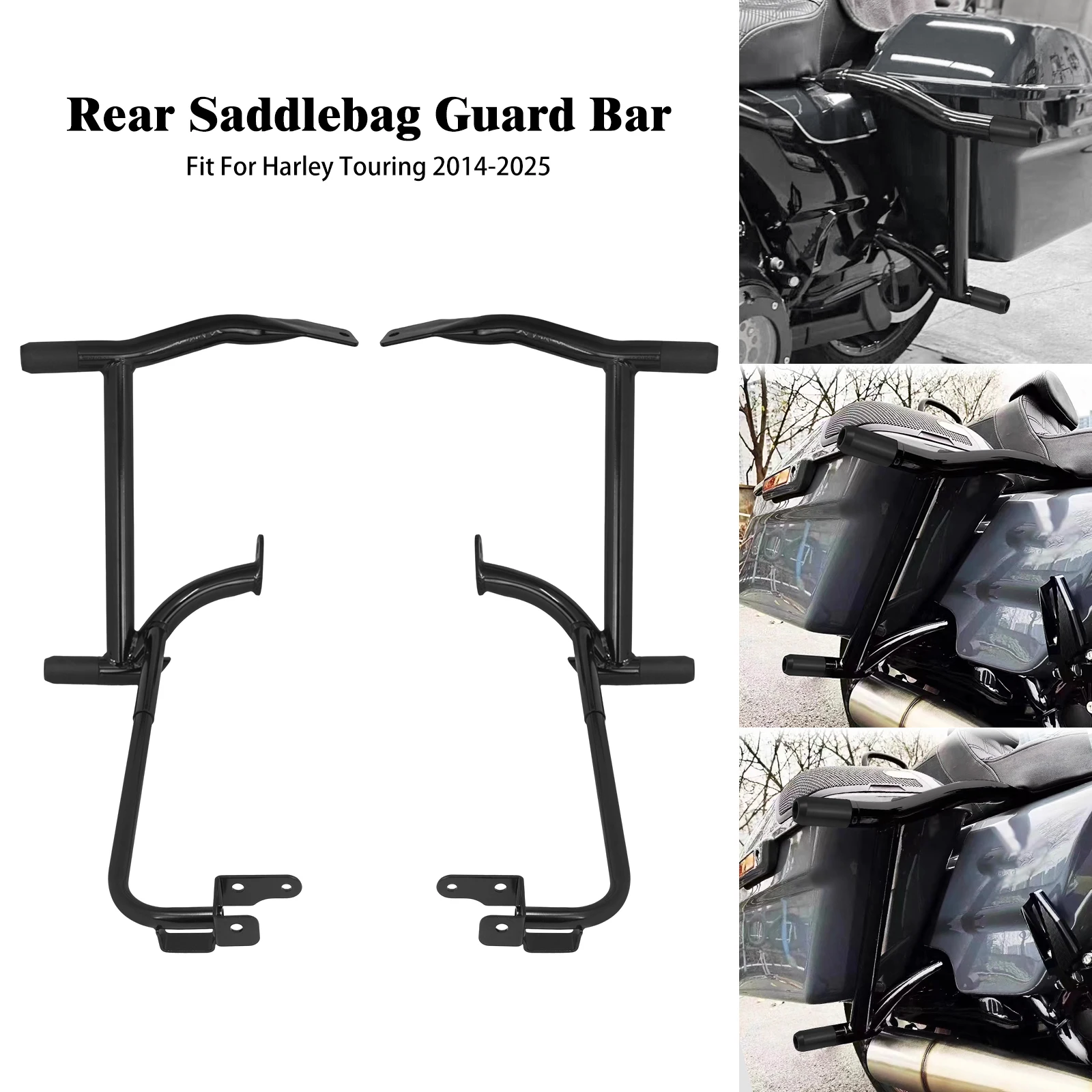 Motorcycle Rear Saddlebag Guard Rails Crash Bar Rail Bracket Kit For Harley Touring Street Electra Glide Road King FLTRX 2014-Up
Motorcycle Rear Saddlebag Guard Rails Crash Bar Rail Bracket Kit For Harley Touring Street Electra Glide Road King FLTRX 2014-Up