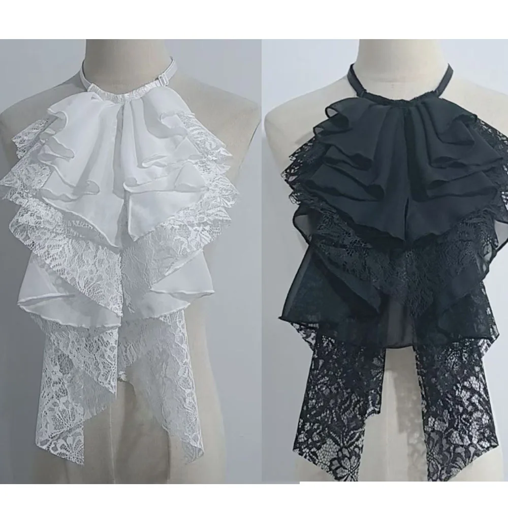Detachable Ruffled Fake Collar Victorian Colonial Costume Adjustable Jabot Neckwear Steampunk White Neck Collar Necktie
Detachable Ruffled Fake Collar Victorian Colonial Costume Adjustable Jabot Neckwear Steampunk White Neck Collar Necktie