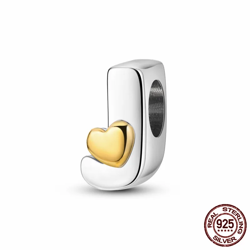 This S925 sterling silver heart-shaped letter J charm paired with an original bracelet is a DIY jewelry gift perfect for women
This S925 sterling silver heart-shaped letter J charm paired with an original bracelet is a DIY jewelry gift perfect for women