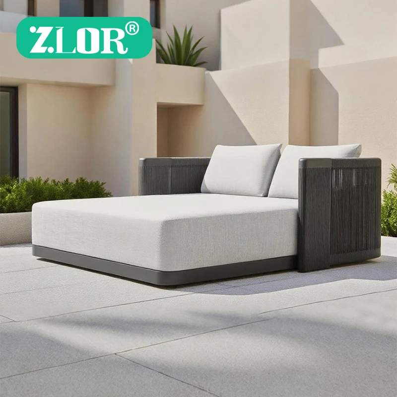 Outdoor Chaise Lounge Aluminum Sunbed Portable Patio Furniture for Beach Pool Villa Hotel Use Foldable Modern Design
Outdoor Chaise Lounge Aluminum Sunbed Portable Patio Furniture for Beach Pool Villa Hotel Use Foldable Modern Design