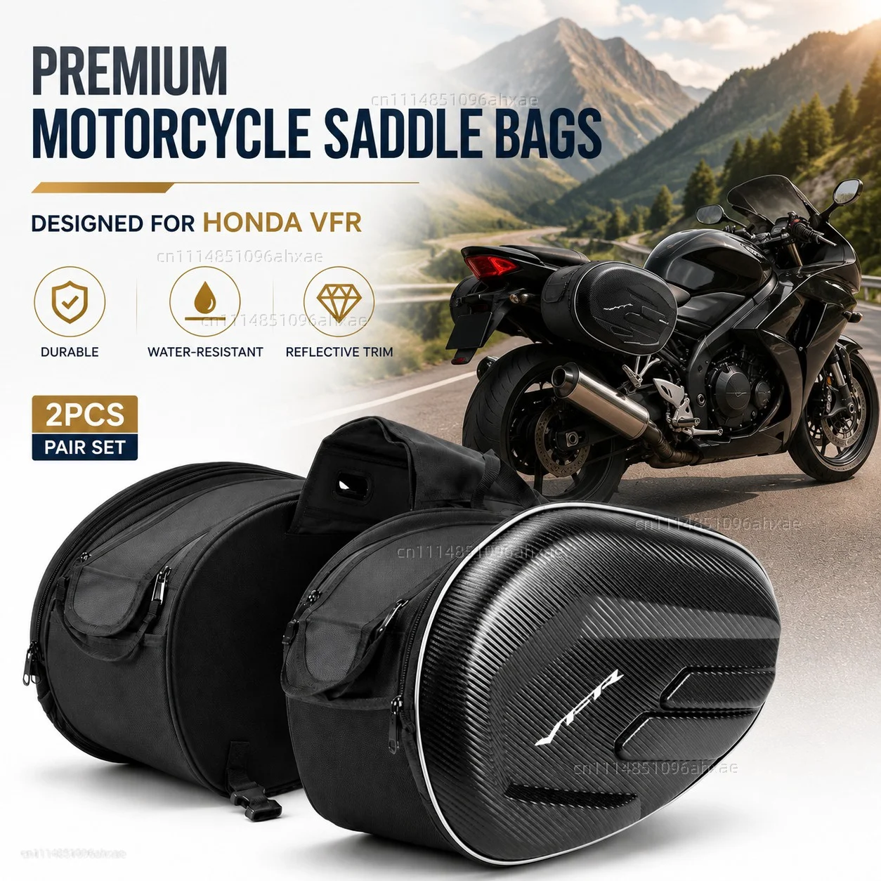 For HONDA VFR 800 1200x VFR750 VFR800X VFR800F VFR1200x 2PCS Motorcycle Pannier Bags Luggage Saddle Bags Side Storage Fork
For HONDA VFR 800 1200x VFR750 VFR800X VFR800F VFR1200x 2PCS Motorcycle Pannier Bags Luggage Saddle Bags Side Storage Fork