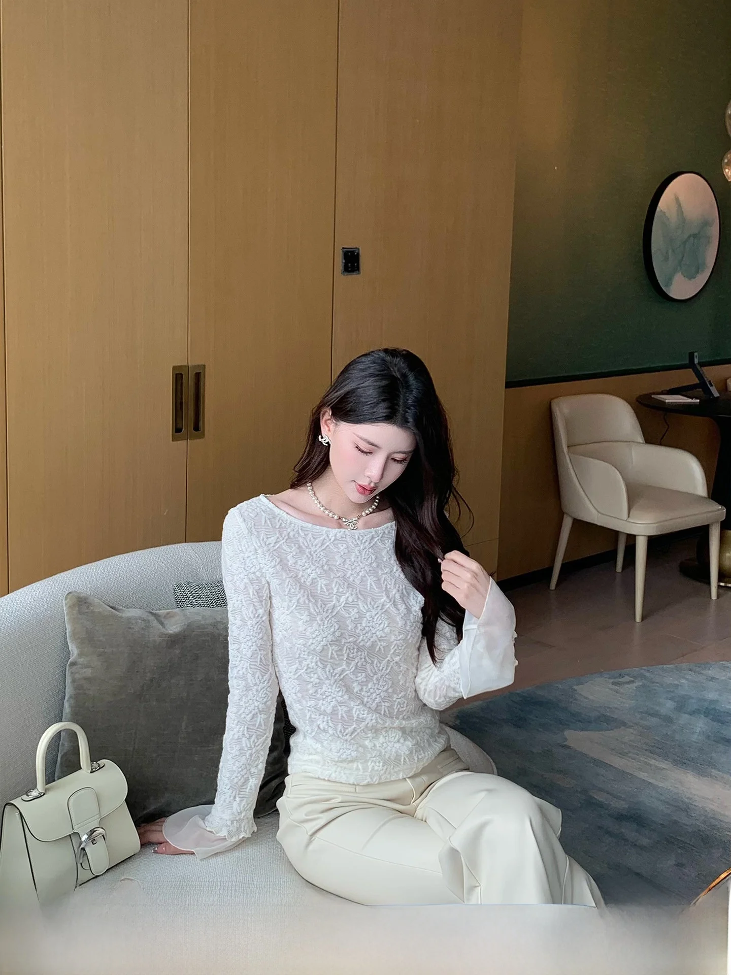 Женский вязаный свитер Kun Total White Mountain Tea Long Sleeve, облегающий, модный дизайн, повседневный стиль
Женский вязаный свитер Kun Total White Mountain Tea Long Sleeve, облегающий, модный дизайн, повседневный стиль