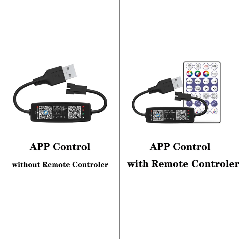 WS2812B Controller Bluetooth Music APP Control for Pixel LED Strip Light SK6812 WS2811 Tape Lights USB Remote Control
WS2812B Controller Bluetooth Music APP Control for Pixel LED Strip Light SK6812 WS2811 Tape Lights USB Remote Control