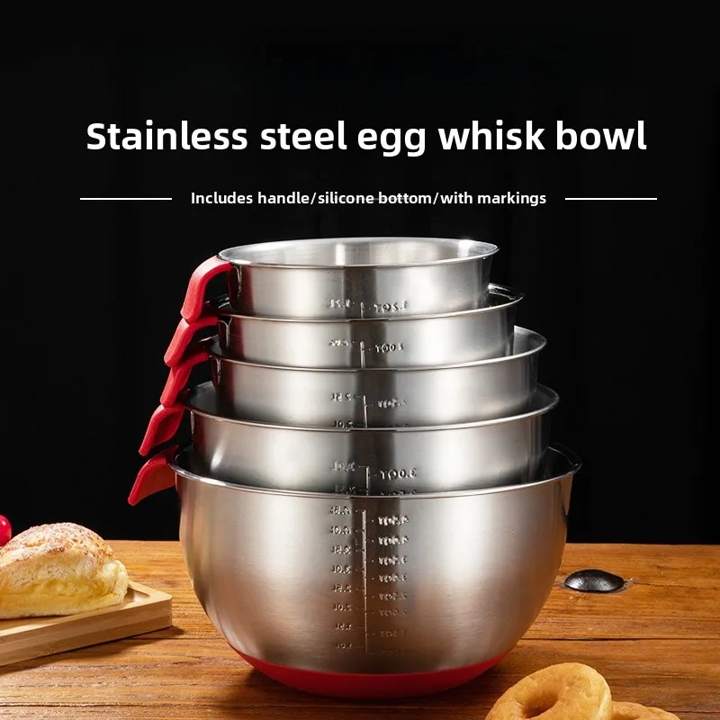 Food ade 304 Stainl Steel Bowl Kitchen Use Egg Beating Bowl Dough Kneading Bowl with Lid Spla Proof round ape
Food ade 304 Stainl Steel Bowl Kitchen Use Egg Beating Bowl Dough Kneading Bowl with Lid Spla Proof round ape