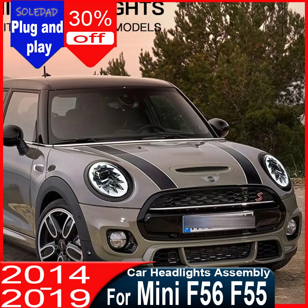 Car LED Headlight For BMW MINI F56 F55 2014-2019 Daytime Running light With turn signal Head Lamp Projector Lens Automotive
Car LED Headlight For BMW MINI F56 F55 2014-2019 Daytime Running light With turn signal Head Lamp Projector Lens Automotive