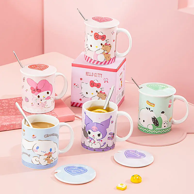 Hello Kitty Cinnamoroll Anime Kawaii Sanrio Ins Fashion Water Cup Cute Cartoon Kuromi Household Mug Lovely Gifts for Girls
Hello Kitty Cinnamoroll Anime Kawaii Sanrio Ins Fashion Water Cup Cute Cartoon Kuromi Household Mug Lovely Gifts for Girls