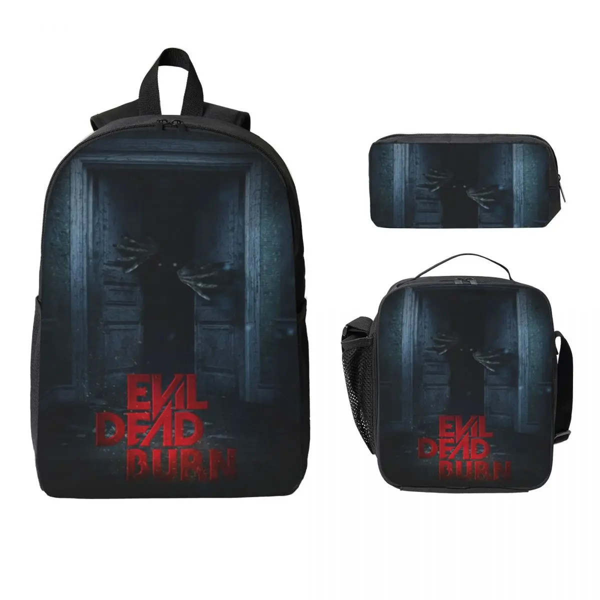 3Pcs Evil Dead Burn Prints School bags Set for Kids Pen Bags Backpack Sets with Lunch Box For School Students Daypack
3Pcs Evil Dead Burn Prints School bags Set for Kids Pen Bags Backpack Sets with Lunch Box For School Students Daypack