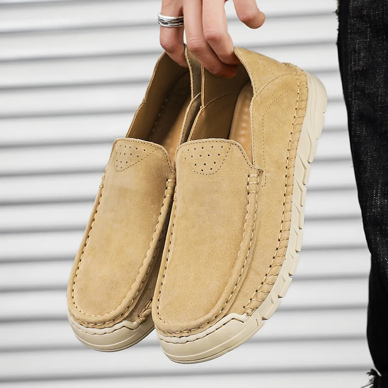 Men Loafers Faux Suede Flat Bottomed Handmade Stitching Comfortable Breathable Casual Men Shoes
Men Loafers Faux Suede Flat Bottomed Handmade Stitching Comfortable Breathable Casual Men Shoes