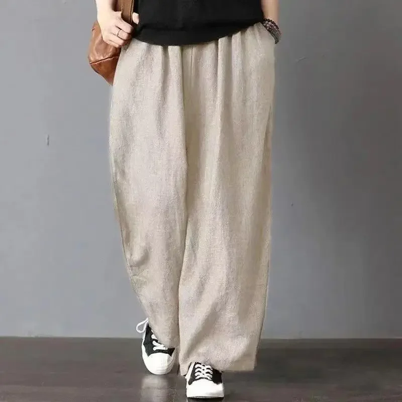 New Solid Color Loose Ladies 2024 Elastic Waist Vintage Wide Leg Pants Pocket Patchwork Straight Comfortable Clothing Women Z914
New Solid Color Loose Ladies 2024 Elastic Waist Vintage Wide Leg Pants Pocket Patchwork Straight Comfortable Clothing Women Z914