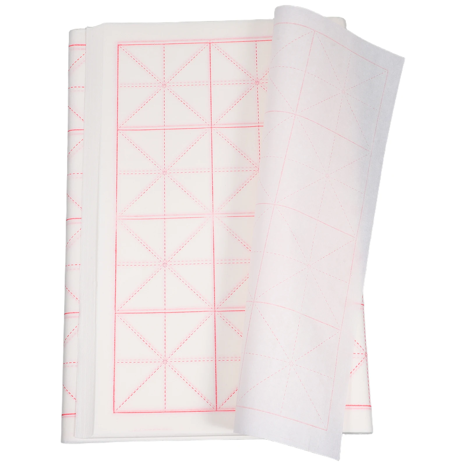 50 Pcs Half-baked Rice Paper Chinese Calligraphy Ink Bamboo Pulp Character with Grids
50 Pcs Half-baked Rice Paper Chinese Calligraphy Ink Bamboo Pulp Character with Grids