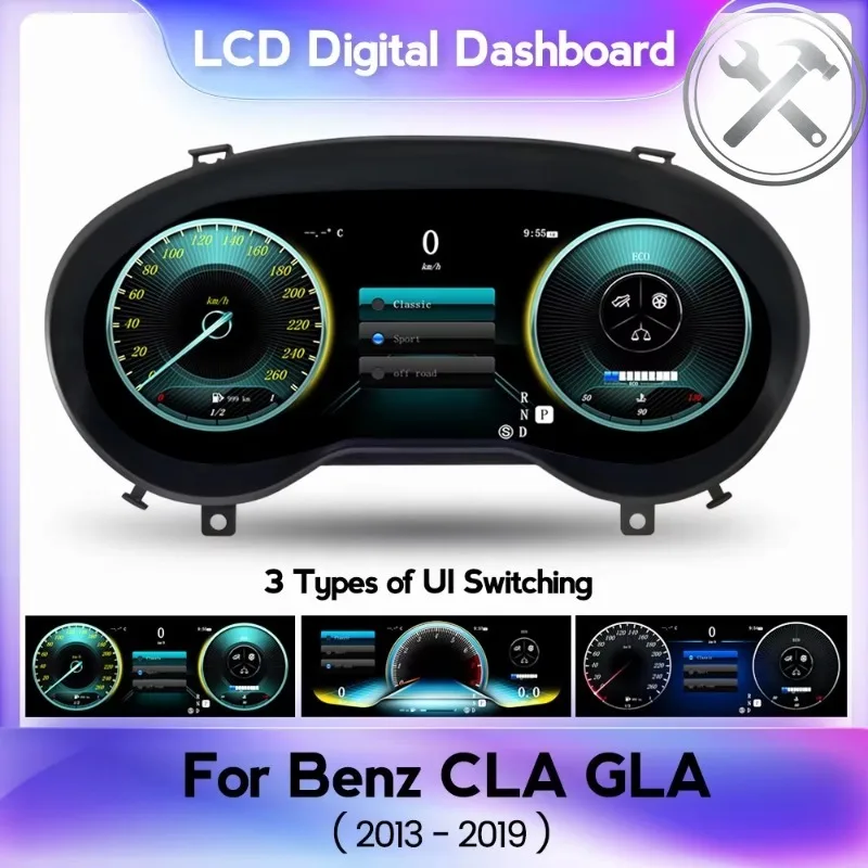 MEKEDE Wireless Car‑play Virtual Screen LCD Digital Dashboard Cluster Auto Parts for CLA GLA 2013-2019
MEKEDE Wireless Car‑play Virtual Screen LCD Digital Dashboard Cluster Auto Parts for CLA GLA 2013-2019