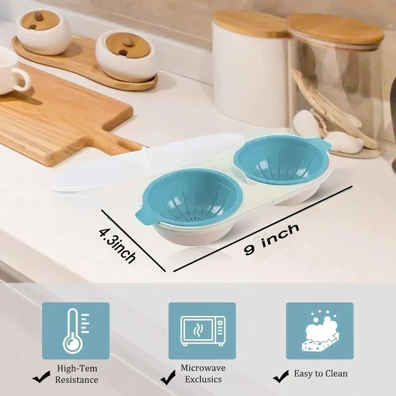 1pc Microwave Eggs Poacher,Double-Cup Egg Boiler,Kitchen Gadget, Hot Spring Egg Mold ,Cooking Tools,Clear Water Lotus Egg Maker
1pc Microwave Eggs Poacher,Double-Cup Egg Boiler,Kitchen Gadget, Hot Spring Egg Mold ,Cooking Tools,Clear Water Lotus Egg Maker
