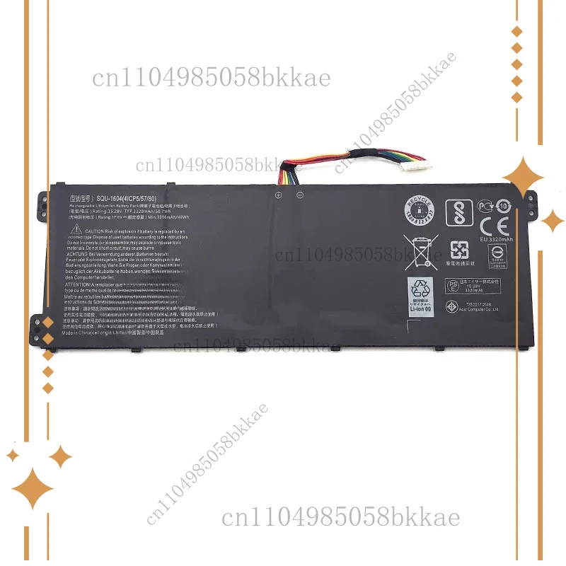 SQU-1604 15,28 В, 3320 мАч, 50,7 Втч, аккумулятор для ноутбука Hasee 916Q2272H L9 L9-581HN3 L9-781S LG 15U47 LG 15U470 916Q2272H
SQU-1604 15,28 В, 3320 мАч, 50,7 Втч, аккумулятор для ноутбука Hasee 916Q2272H L9 L9-581HN3 L9-781S LG 15U47 LG 15U470 916Q2272H