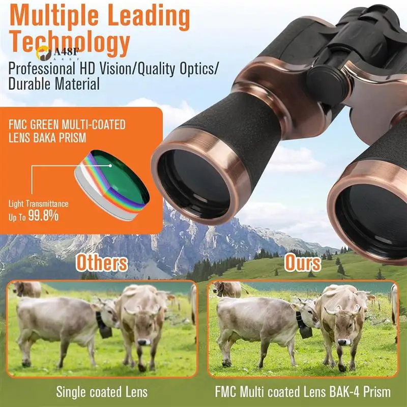 A48F-20X50 Night Vision Binoculars For Adults, For Bird Watching Sightseeing Traveling Football Games
A48F-20X50 Night Vision Binoculars For Adults, For Bird Watching Sightseeing Traveling Football Games