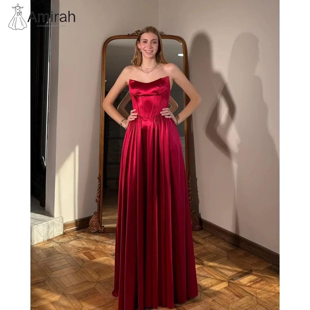 Amirah Ball Gown Off the Shoulders Evening Dresses Woman Elegant Party Dresses 2025 Customized A Line Satin Burgundy Red Prom
Amirah Ball Gown Off the Shoulders Evening Dresses Woman Elegant Party Dresses 2025 Customized A Line Satin Burgundy Red Prom