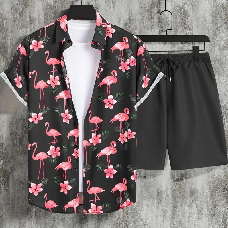 Mens new 3D printed floral shirt,mens collar button short sleeved+shorts,casual 2-piece summer beachshorts,Hawaiian stylemensset
Mens new 3D printed floral shirt,mens collar button short sleeved+shorts,casual 2-piece summer beachshorts,Hawaiian stylemensset