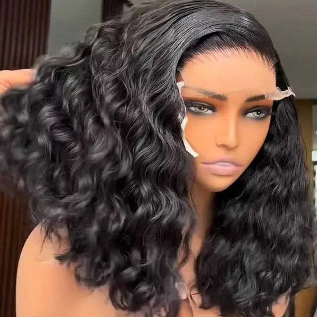 Pre Plucked Deep Natural Wave Lace Front Synthetic Hair Wigs for Black Women Glueless Natural Hairline Short Bob Synthetic Wigs
Pre Plucked Deep Natural Wave Lace Front Synthetic Hair Wigs for Black Women Glueless Natural Hairline Short Bob Synthetic Wigs