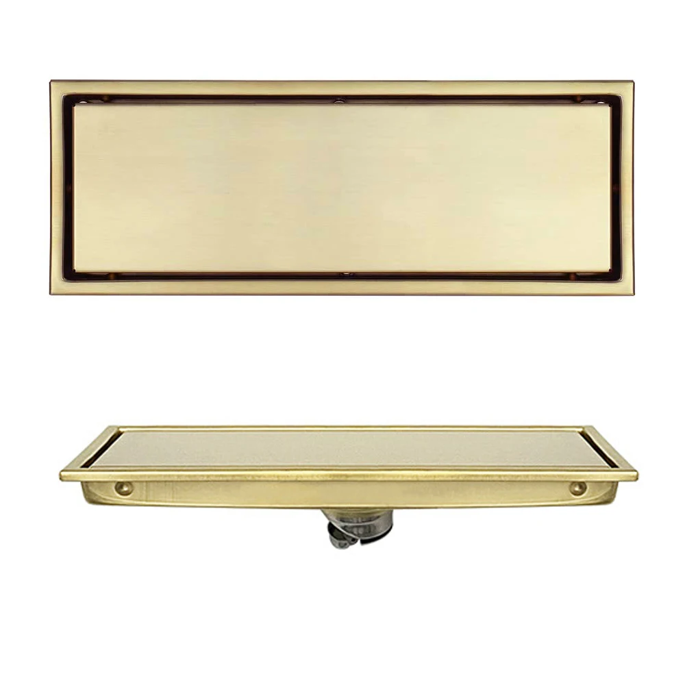 Stainless Steel Brushed Gold Shower Floor Drain Bathroom Accessories Anti-clogging Floor Drain
Stainless Steel Brushed Gold Shower Floor Drain Bathroom Accessories Anti-clogging Floor Drain