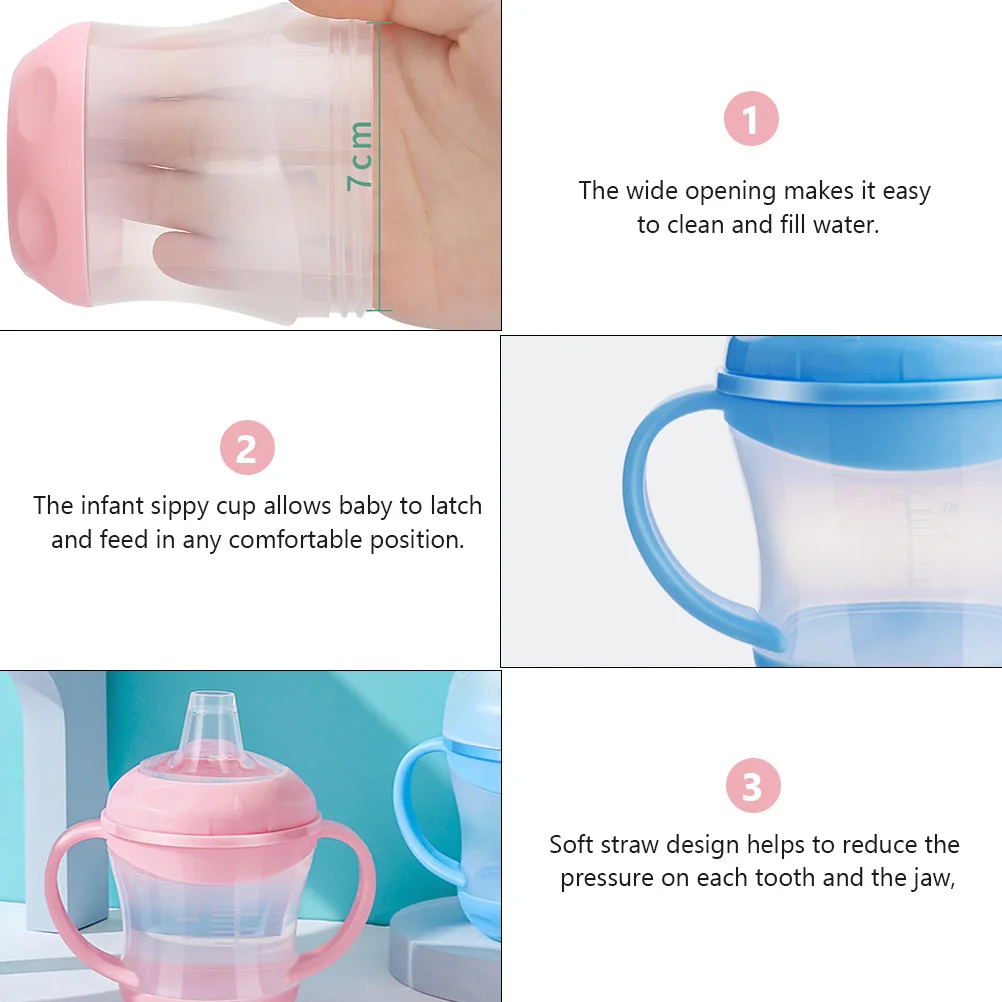 2Pcs AntiDrip SippyCups Kids Toddlers Baby Portable WaterBottle SoftStraw WideOpening BrightColors DrinkingCups Infant Feeding
2Pcs AntiDrip SippyCups Kids Toddlers Baby Portable WaterBottle SoftStraw WideOpening BrightColors DrinkingCups Infant Feeding