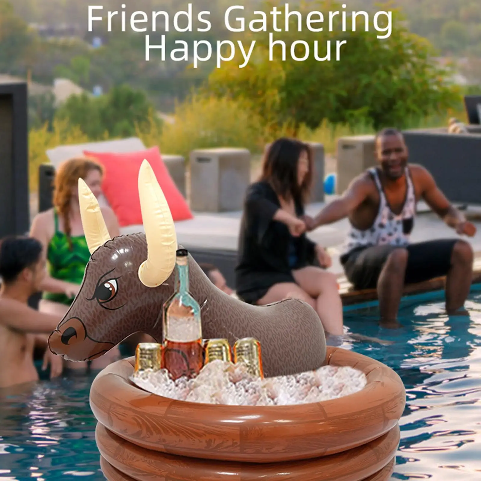 Inflatable Cooler Ice Holder Gift Portable Party Supplies Beverage Serving Container Drink Container for Pool Outdoor Summer
Inflatable Cooler Ice Holder Gift Portable Party Supplies Beverage Serving Container Drink Container for Pool Outdoor Summer