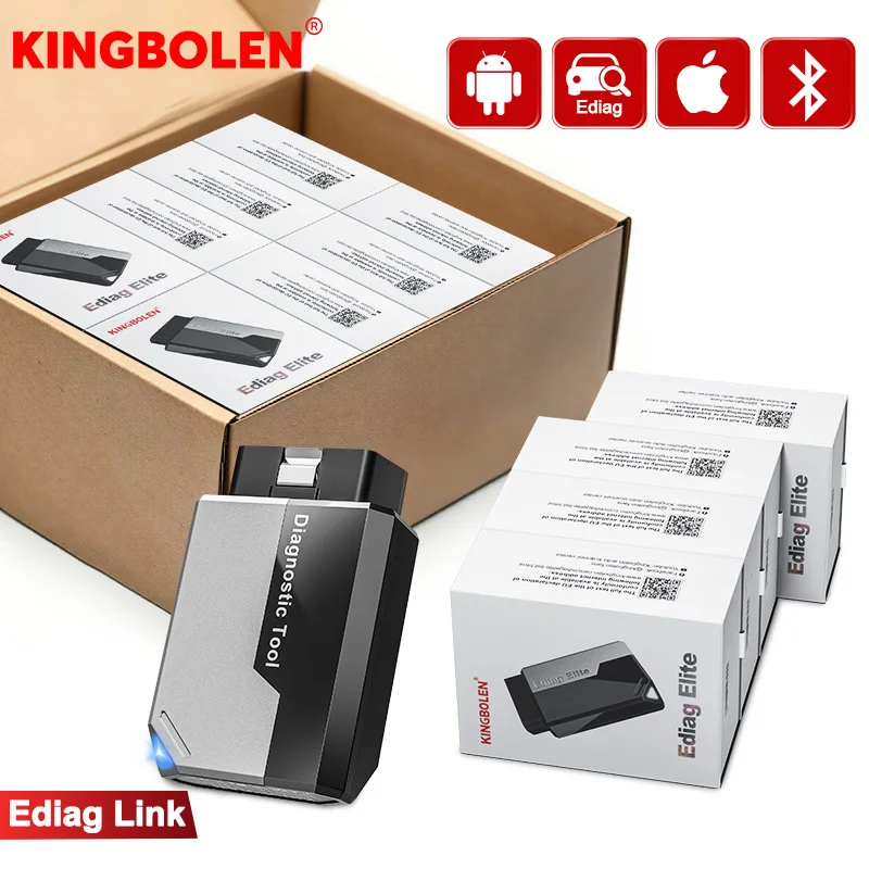 KINGBOLEN Ediag Elite OBD2 Scanner Bluetooth, Bidirectional Test Scanner All System Diagnostic Tool for iOS & Android, 15+ Hot Reset, CANFD Protocol, FCA AutoAuth, No Subscriptions Lifetime Update
KINGBOLEN Ediag Elite OBD2 Scanner Bluetooth, Bidirectional Test Scanner All System Diagnostic Tool for iOS & Android, 15+ Hot Reset, CANFD Protocol, FCA AutoAuth, No Subscriptions Lifetime Update