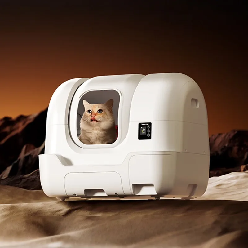 Pet on pet intelligent automatic cat litter box, automatic shit shoveling, packing and sand replenishment electric cat toilet
Pet on pet intelligent automatic cat litter box, automatic shit shoveling, packing and sand replenishment electric cat toilet