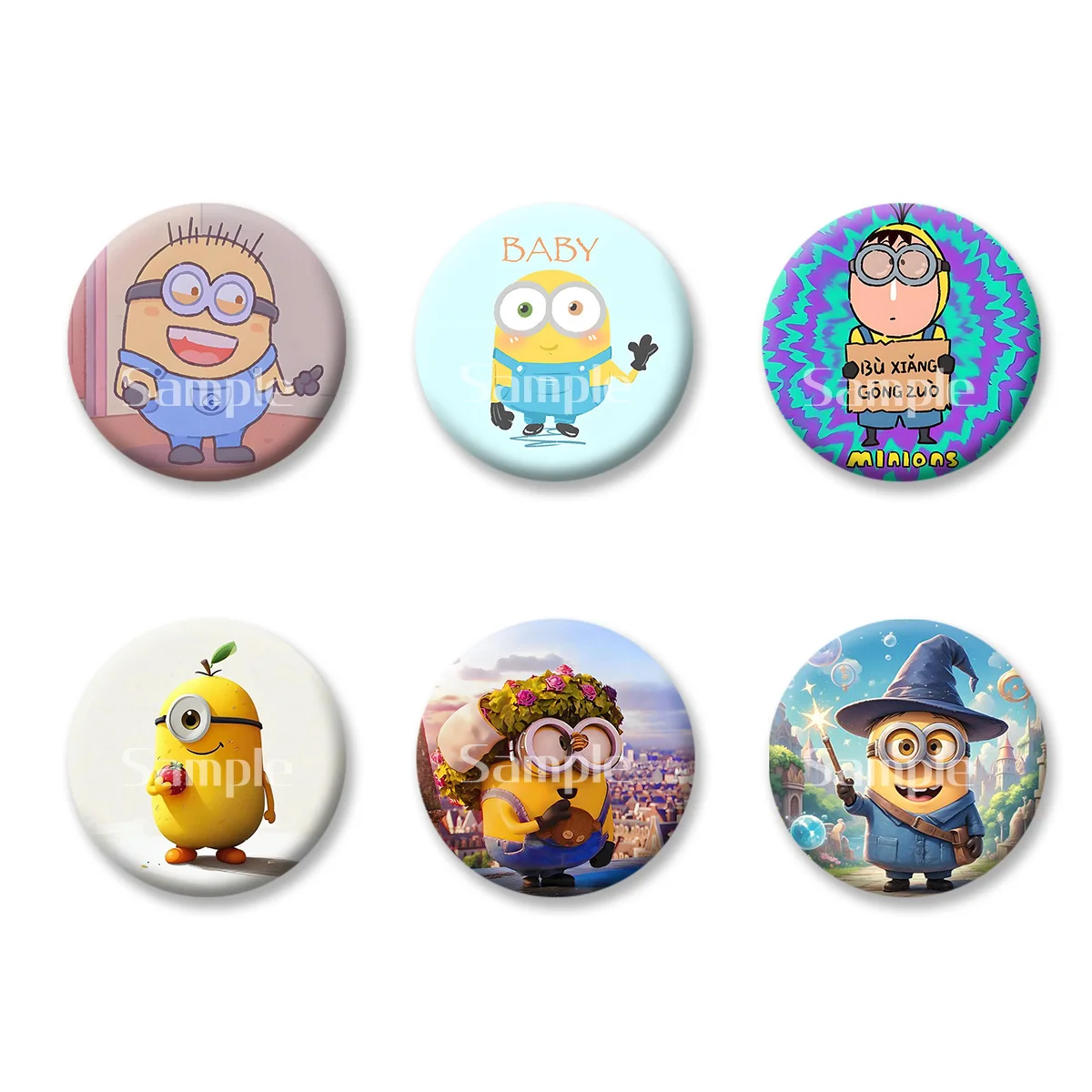 Kawaii Cute Despicable Me Minions Flash Badges Button PinsBrooch Keychains Mirror Fridge Magnet Jewelry Gift for Kids Friends
Kawaii Cute Despicable Me Minions Flash Badges Button PinsBrooch Keychains Mirror Fridge Magnet Jewelry Gift for Kids Friends