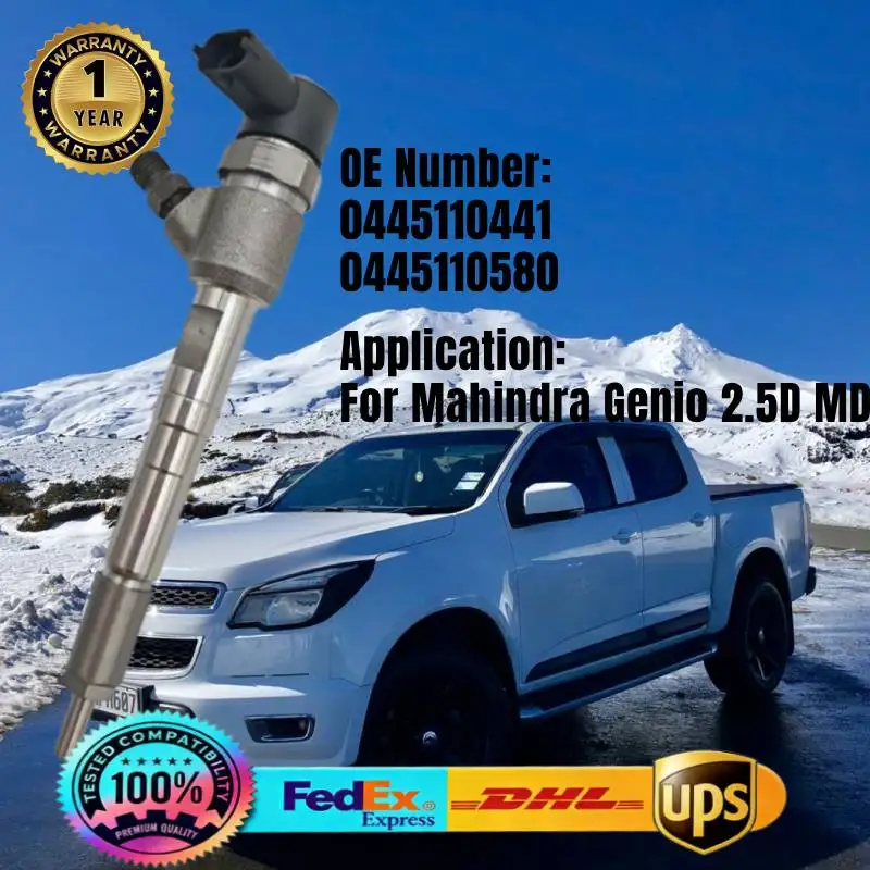 0445110441 0445110580 Common Rail Fuel Injector for Mahindra Genio 2.5D MDL Diesel Engine
0445110441 0445110580 Common Rail Fuel Injector for Mahindra Genio 2.5D MDL Diesel Engine