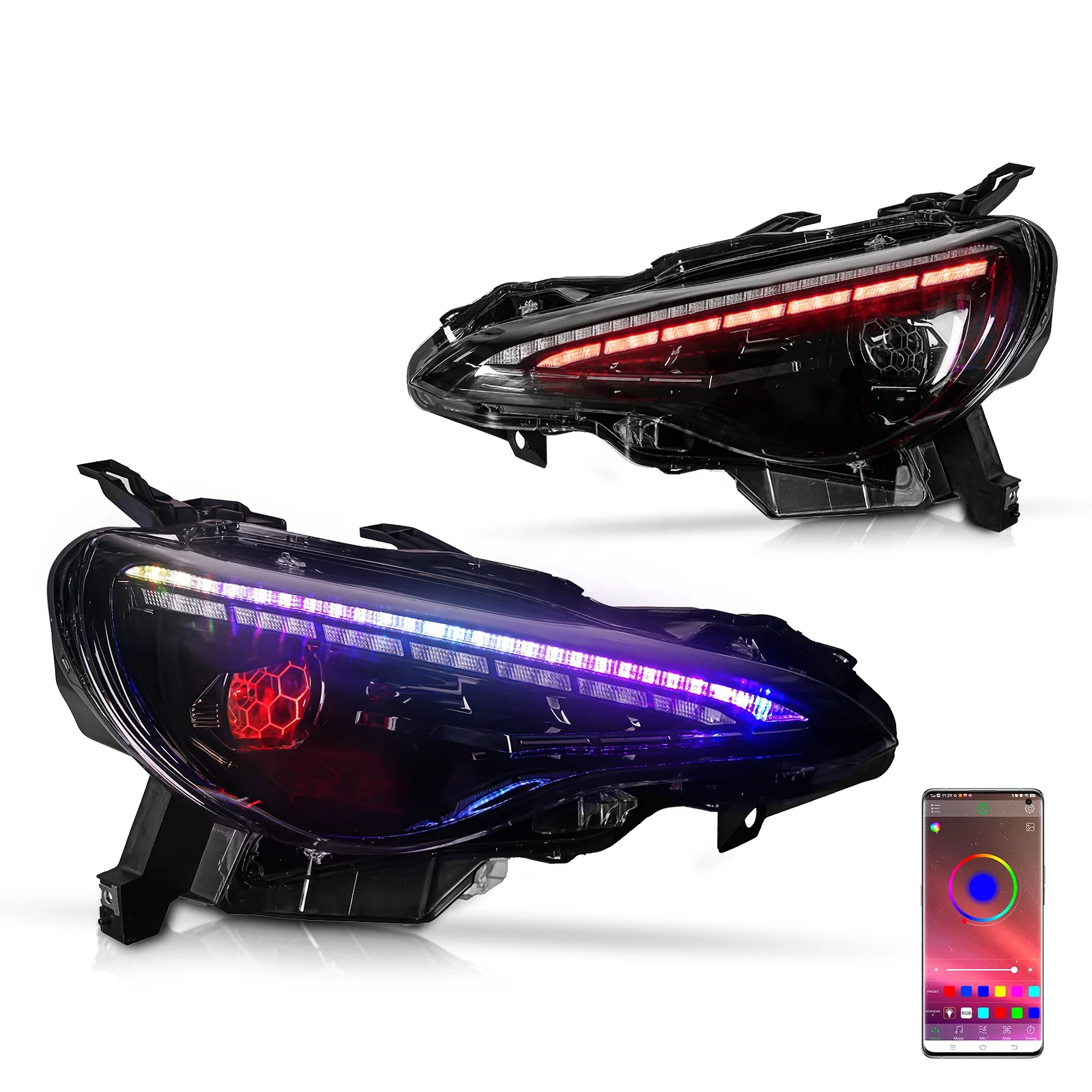 Archaic For Toyotas 86 Car LED Sequential Turning Scion FR-S GT 86 Head Lamp RGB DRL 2012-2021 for Subaru BRZ FT86 GT86
Archaic For Toyotas 86 Car LED Sequential Turning Scion FR-S GT 86 Head Lamp RGB DRL 2012-2021 for Subaru BRZ FT86 GT86