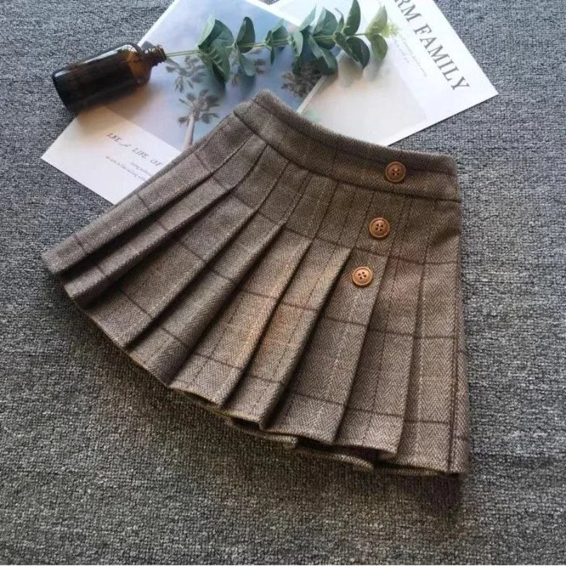 2025 Autumn Winter Girls' Checkered Pleated Skirt Stylish Versatile Mid Length Kids' Skirt
2025 Autumn Winter Girls' Checkered Pleated Skirt Stylish Versatile Mid Length Kids' Skirt