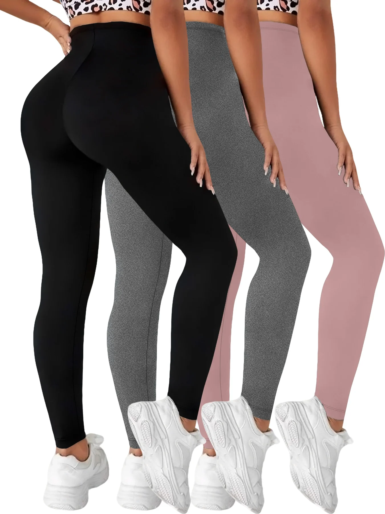 3 Pack Women's Super Soft Leggings High Elasticity No See Through Workout Yoga Running Athletic Push Up Gym Fitness Leggings
3 Pack Women's Super Soft Leggings High Elasticity No See Through Workout Yoga Running Athletic Push Up Gym Fitness Leggings