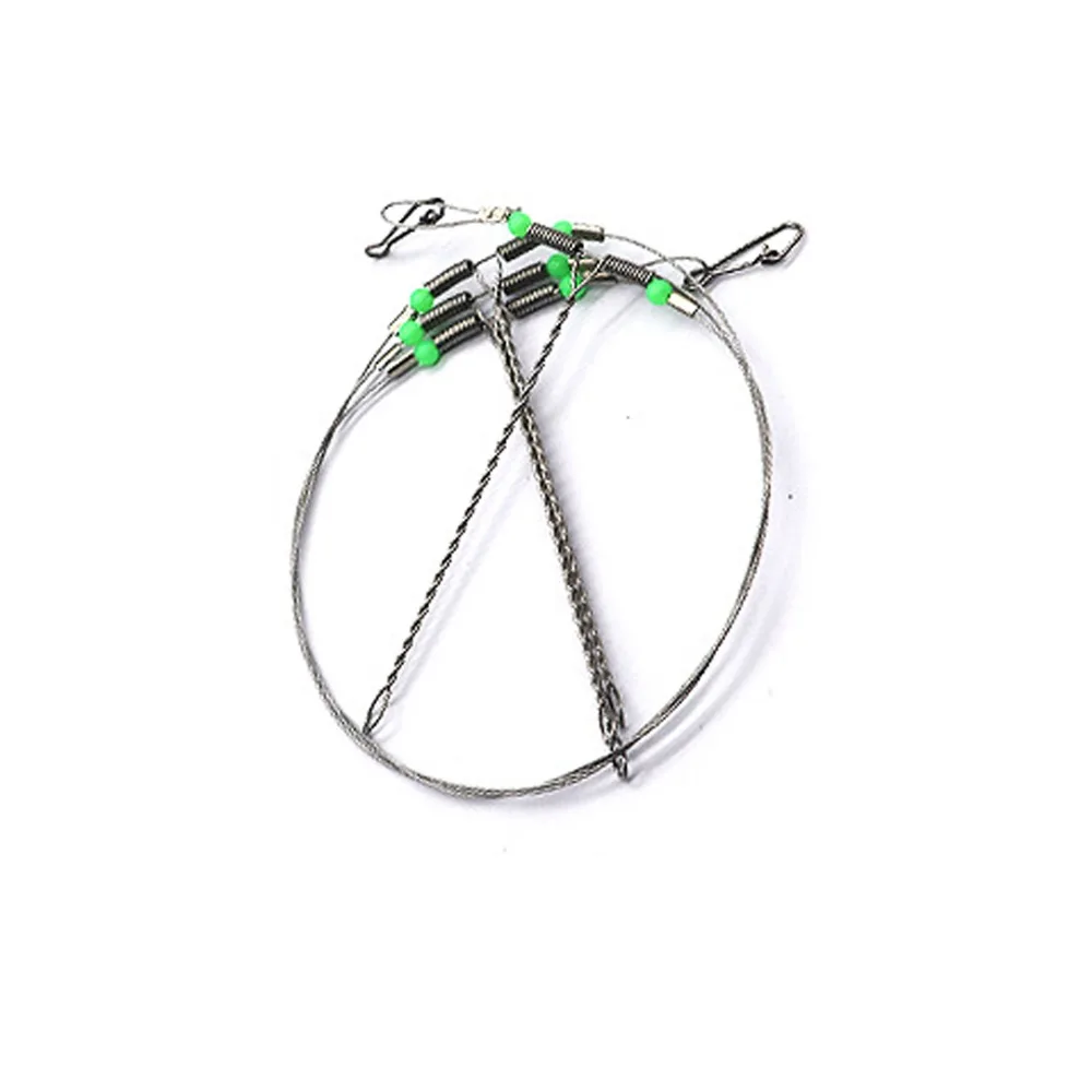 Fishing Hooks Anti-Winding Swivel String Fishing Wire Stainless Steel Wire Leader Fish Hooks Wire Leader
Fishing Hooks Anti-Winding Swivel String Fishing Wire Stainless Steel Wire Leader Fish Hooks Wire Leader