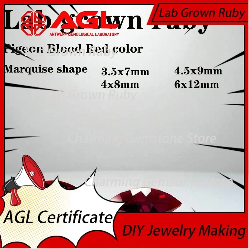Lab Grown Ruby Marquise Cut VVS1 Pigeon Blood Red Gemstone for Jewelry Making DIY Charms Lab Grown Sapphire Lab Created Ruby
Lab Grown Ruby Marquise Cut VVS1 Pigeon Blood Red Gemstone for Jewelry Making DIY Charms Lab Grown Sapphire Lab Created Ruby