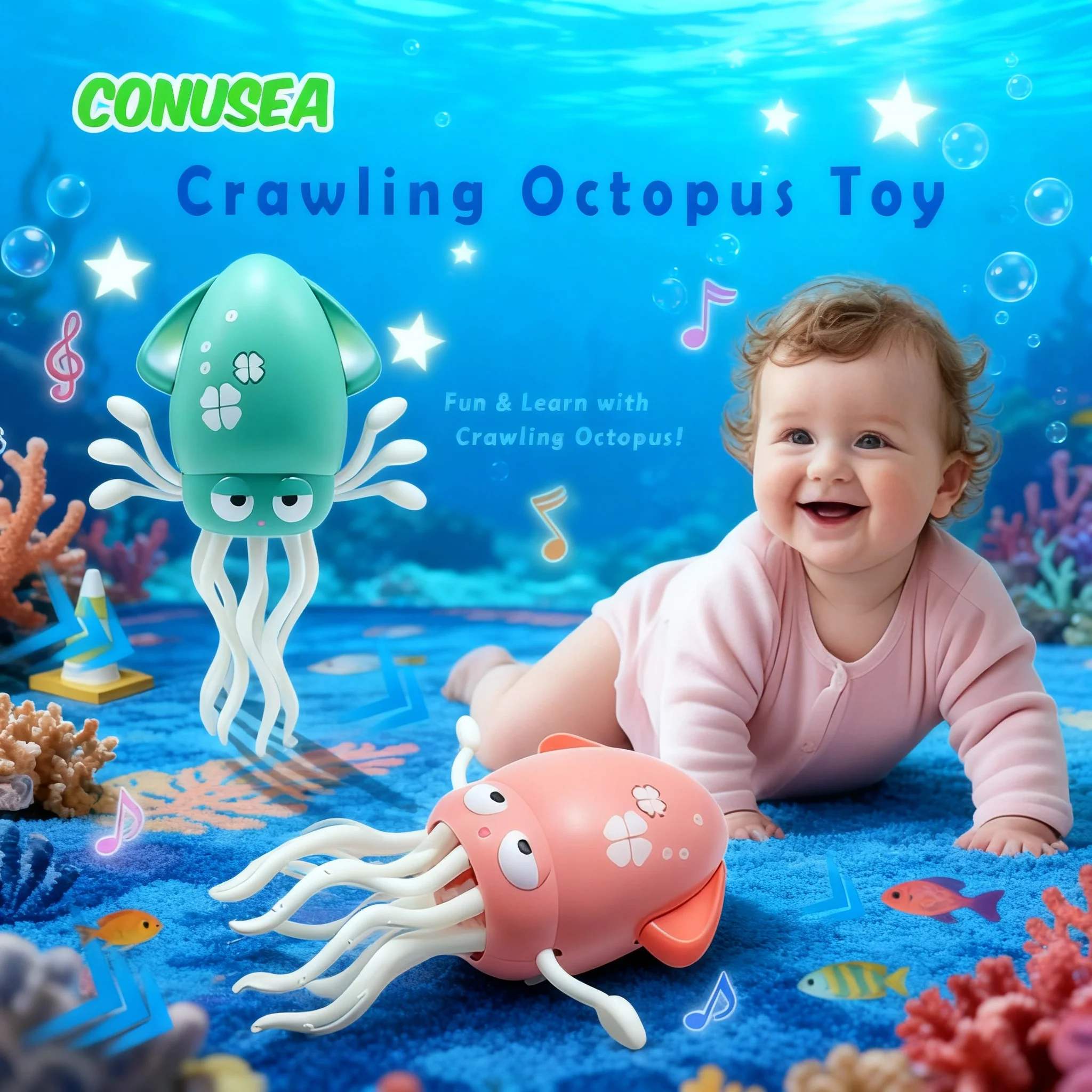 Kids Baby Electronic Dancing Squid Octopus Toy Walking Crawling with Lights Music Education for Children Boys Girls
Kids Baby Electronic Dancing Squid Octopus Toy Walking Crawling with Lights Music Education for Children Boys Girls