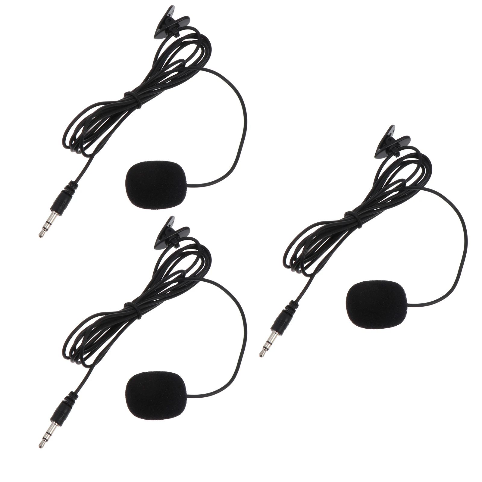 3 Pcs Lavalier Microphone Collar Clip Type Durable PVC Material for Laptop Desktop Recording Video Chat Streaming
3 Pcs Lavalier Microphone Collar Clip Type Durable PVC Material for Laptop Desktop Recording Video Chat Streaming