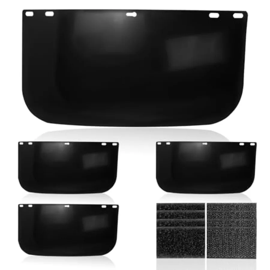 4 Pcs Mask Lens Compatible with Hobart 770580 Face Shield Replacement Lens, Suitable for Face Shield for Grinding and Cutting,
4 Pcs Mask Lens Compatible with Hobart 770580 Face Shield Replacement Lens, Suitable for Face Shield for Grinding and Cutting,
