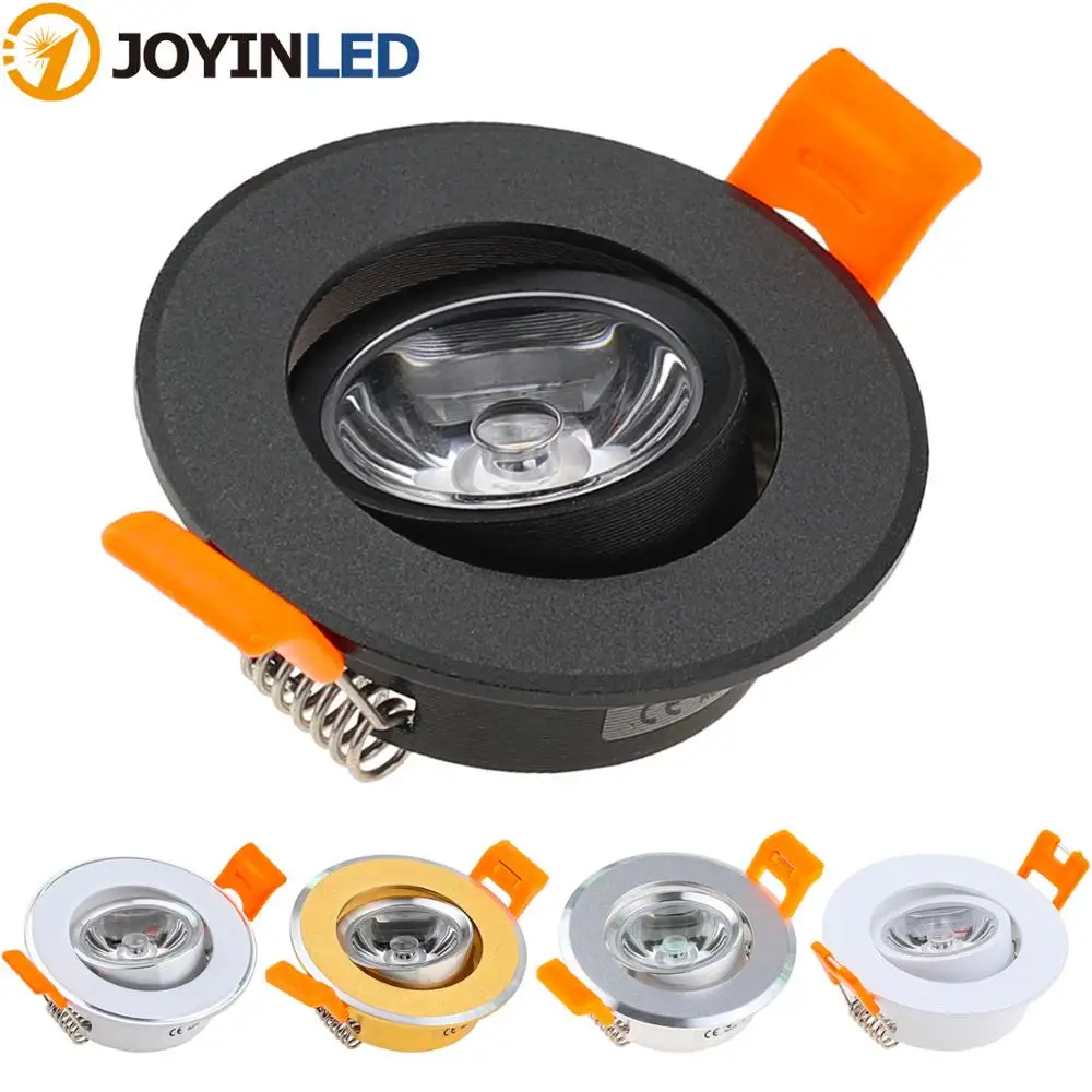 Aluminum Round LED Dimmable Ceiling Downlight 3W AC90-260V DC12V Recessed LED Spot Light Led Bulb Cutout 50mm With Driver
Aluminum Round LED Dimmable Ceiling Downlight 3W AC90-260V DC12V Recessed LED Spot Light Led Bulb Cutout 50mm With Driver