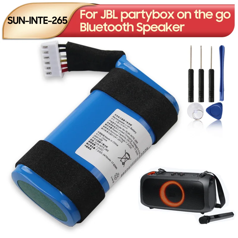 New Replacement SUN-INTE-265 Battery For JBL Partybox On The Go
New Replacement SUN-INTE-265 Battery For JBL Partybox On The Go