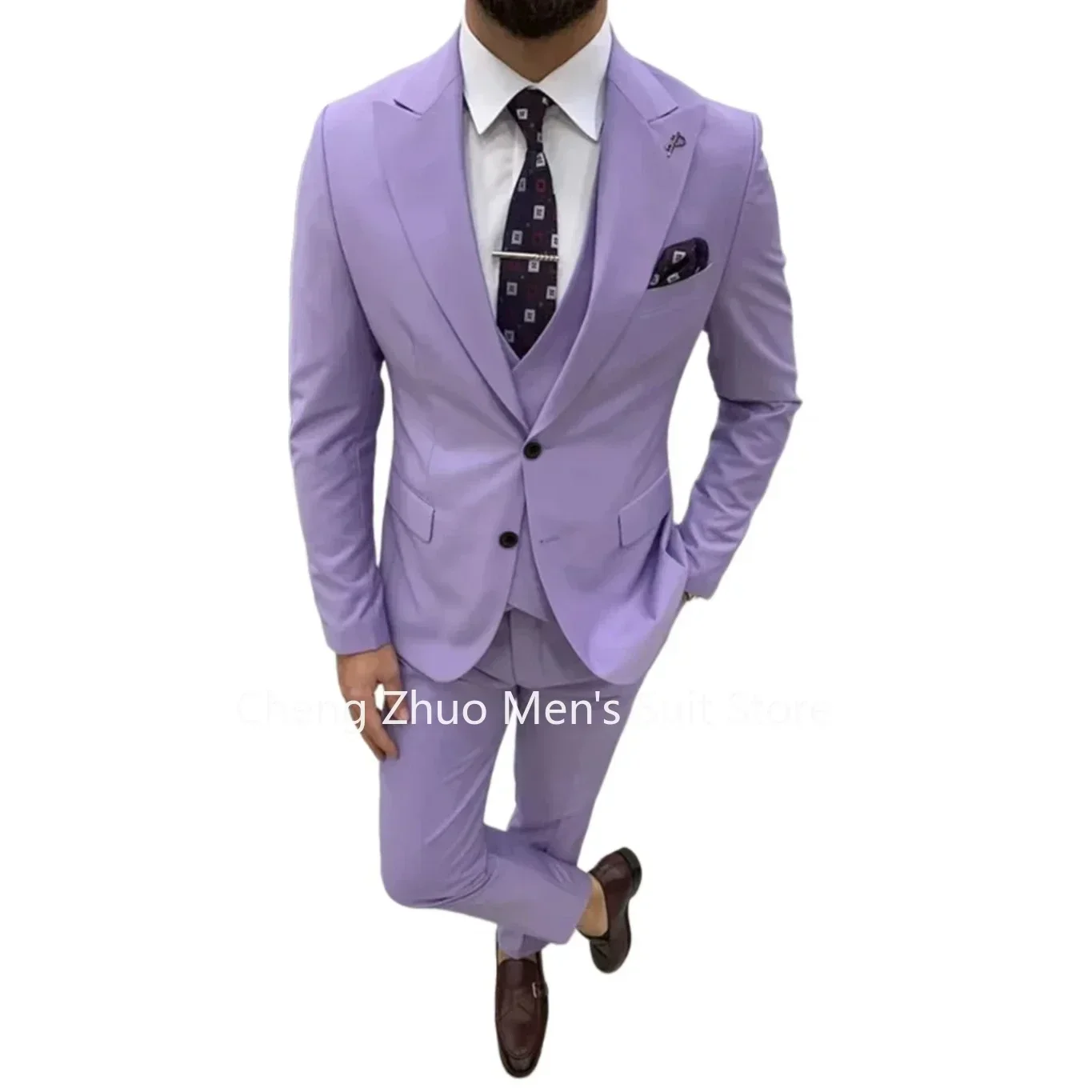 Men's 3-Piece Casual Suits Peak Lapel Blazer Vest Pants Set Gentleman Terno Tuxedo for Wedding Dresses
Men's 3-Piece Casual Suits Peak Lapel Blazer Vest Pants Set Gentleman Terno Tuxedo for Wedding Dresses