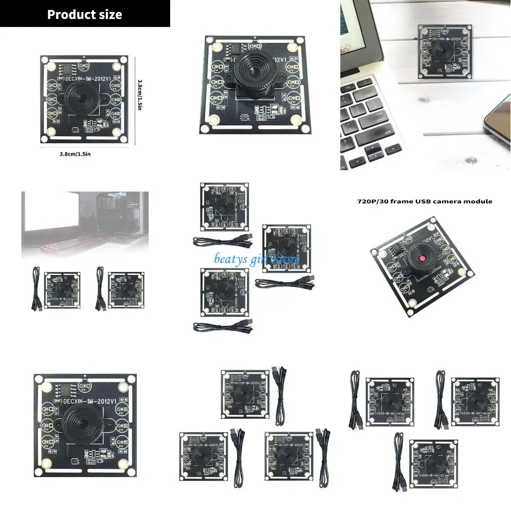 C7AB 3PCS OV9732 USB Camera Module 1MP 720P 100 Degree Wide Lens for Detailed Monitoring and Seamlessly Integration
C7AB 3PCS OV9732 USB Camera Module 1MP 720P 100 Degree Wide Lens for Detailed Monitoring and Seamlessly Integration