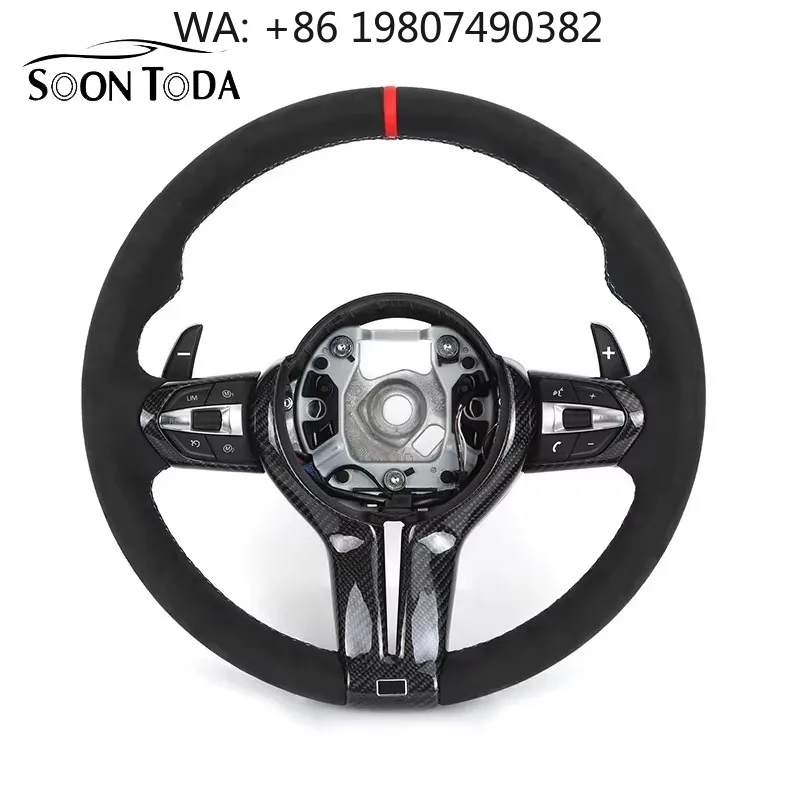Red Stripe Full Suede Carbon Frame Comfort Steering Wheel Fit F22 F10 F15 F20 F30 F31 F36 F90 E70 E90 Car Interior Upgrade Wheel
Red Stripe Full Suede Carbon Frame Comfort Steering Wheel Fit F22 F10 F15 F20 F30 F31 F36 F90 E70 E90 Car Interior Upgrade Wheel
