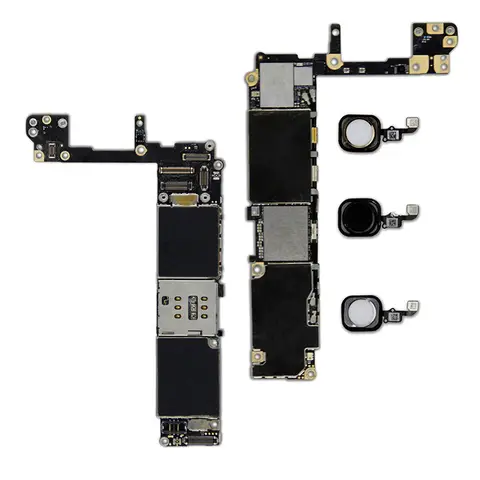Espaço cinza branco prata ouro-placa-mãe de trabalho para iphone 6s placa lógica suporte atualização do sistema com touch id