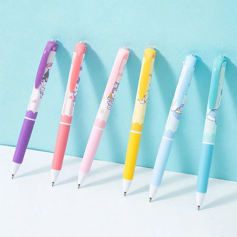 18 pcs/lot Sanrio Kawaii Press Gel Pen Cute 0.5mm Black Ink Signature Pens Promotional Gift Office School Supplies
18 pcs/lot Sanrio Kawaii Press Gel Pen Cute 0.5mm Black Ink Signature Pens Promotional Gift Office School Supplies