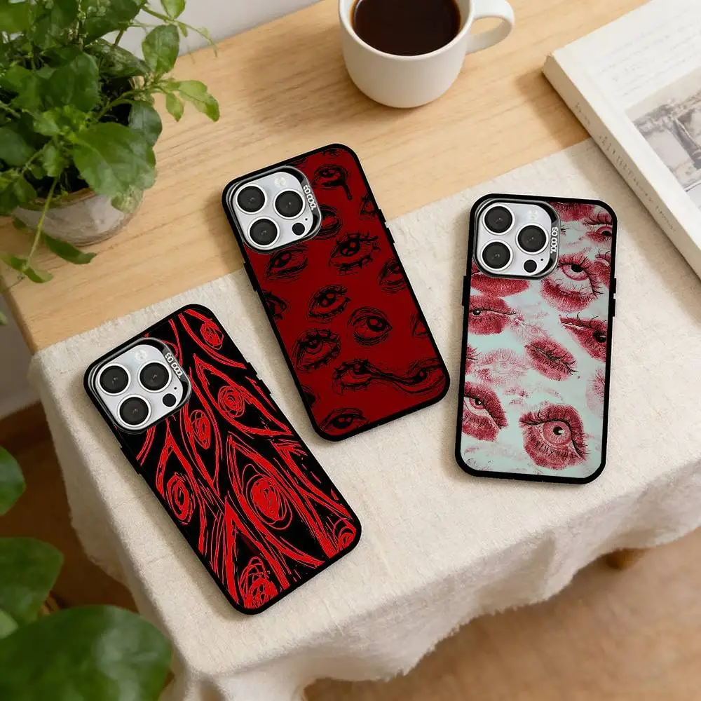 Cool Dark Red Devil Eye Phone Case For iPhone 17,16,15,14,13,12,11 Plus,Pro Max,XS,Colored Silver Plated Inside Cover
Cool Dark Red Devil Eye Phone Case For iPhone 17,16,15,14,13,12,11 Plus,Pro Max,XS,Colored Silver Plated Inside Cover
